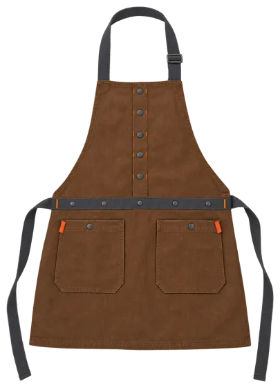 Barista Half-Bib Apron, front view