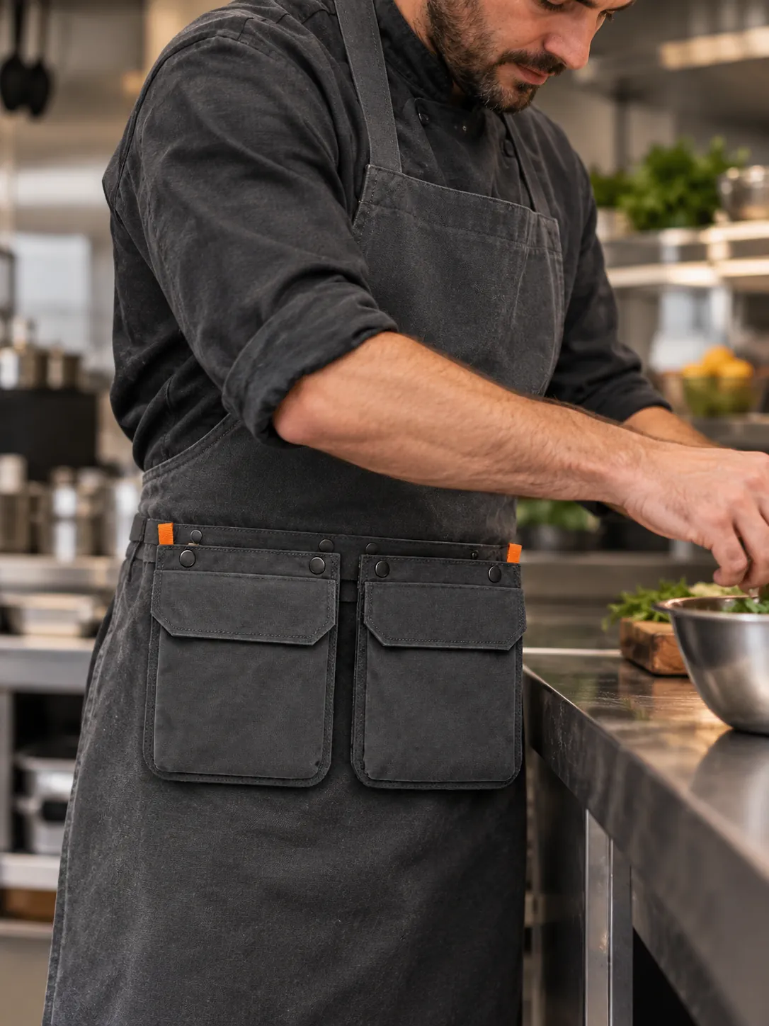 Flap Pocket Pair in use at work