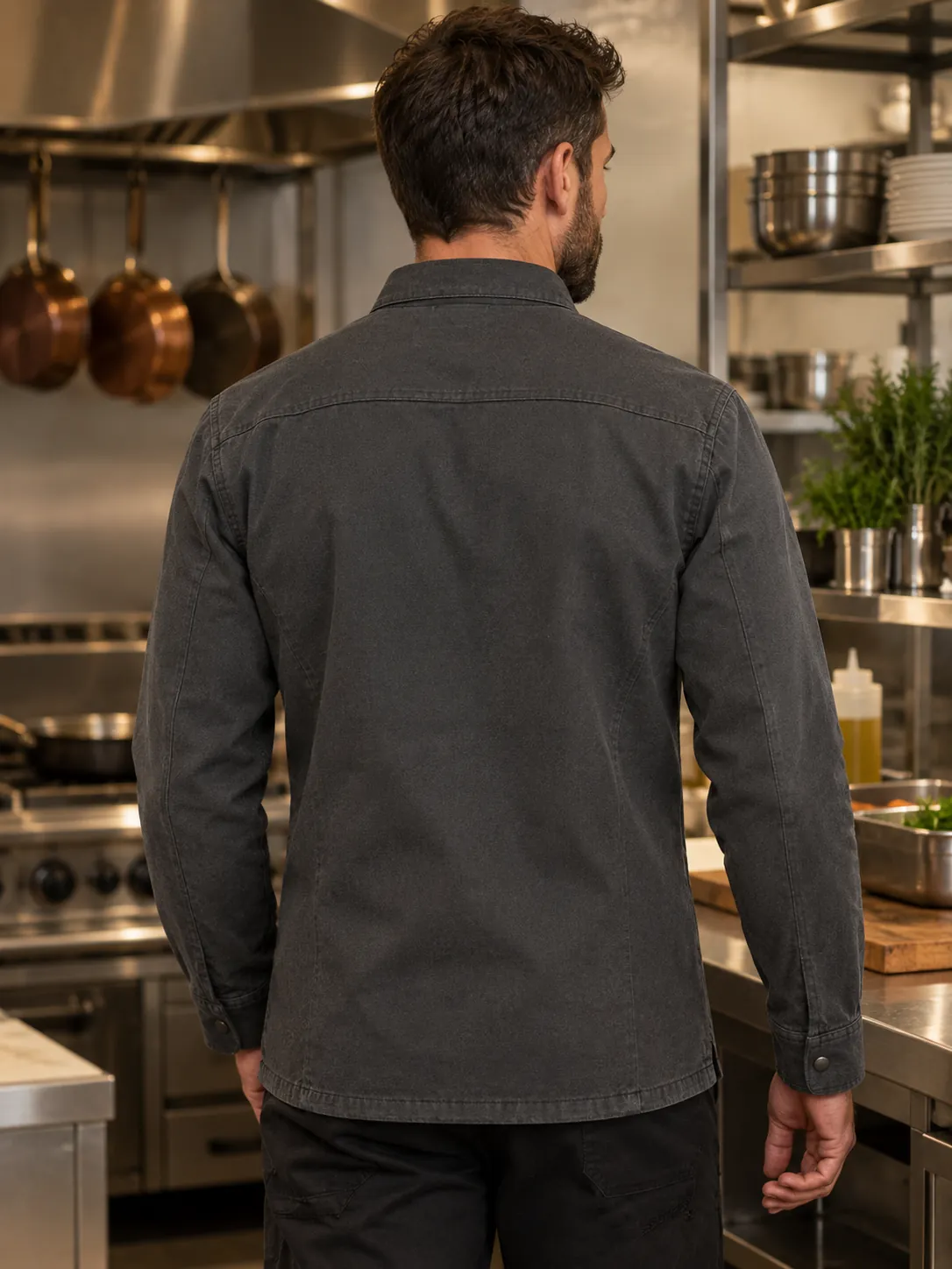 Kitchen Shirt Jacket, back view