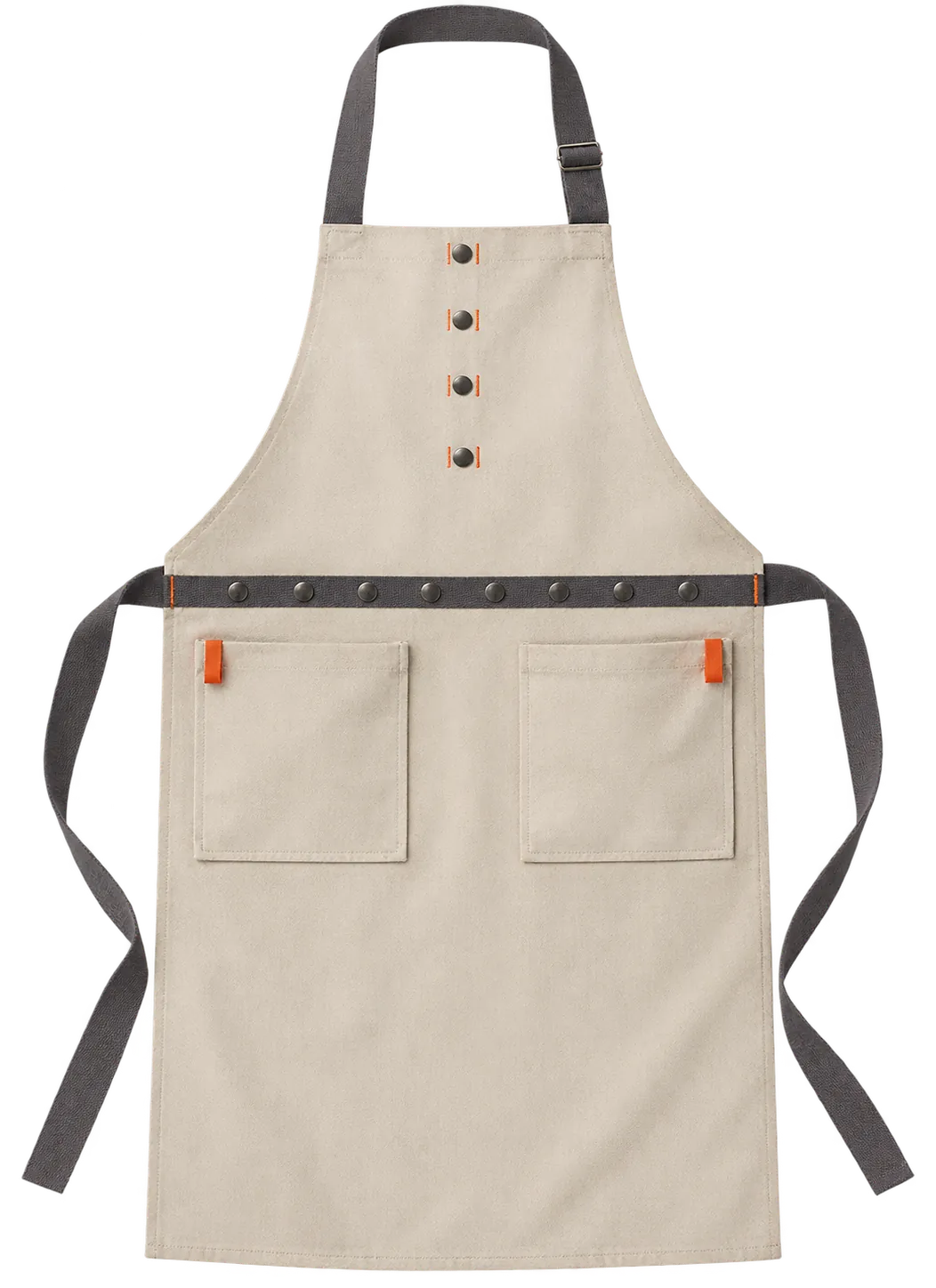 Line Bib Apron, front view