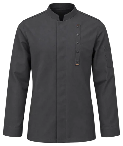 Mandarin Collar Chef Jacket, front view