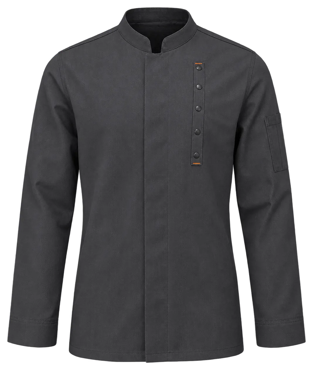 Mandarin Collar Chef Jacket, front view