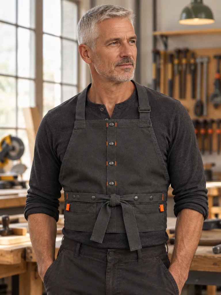 Pass Bib Apron, back view