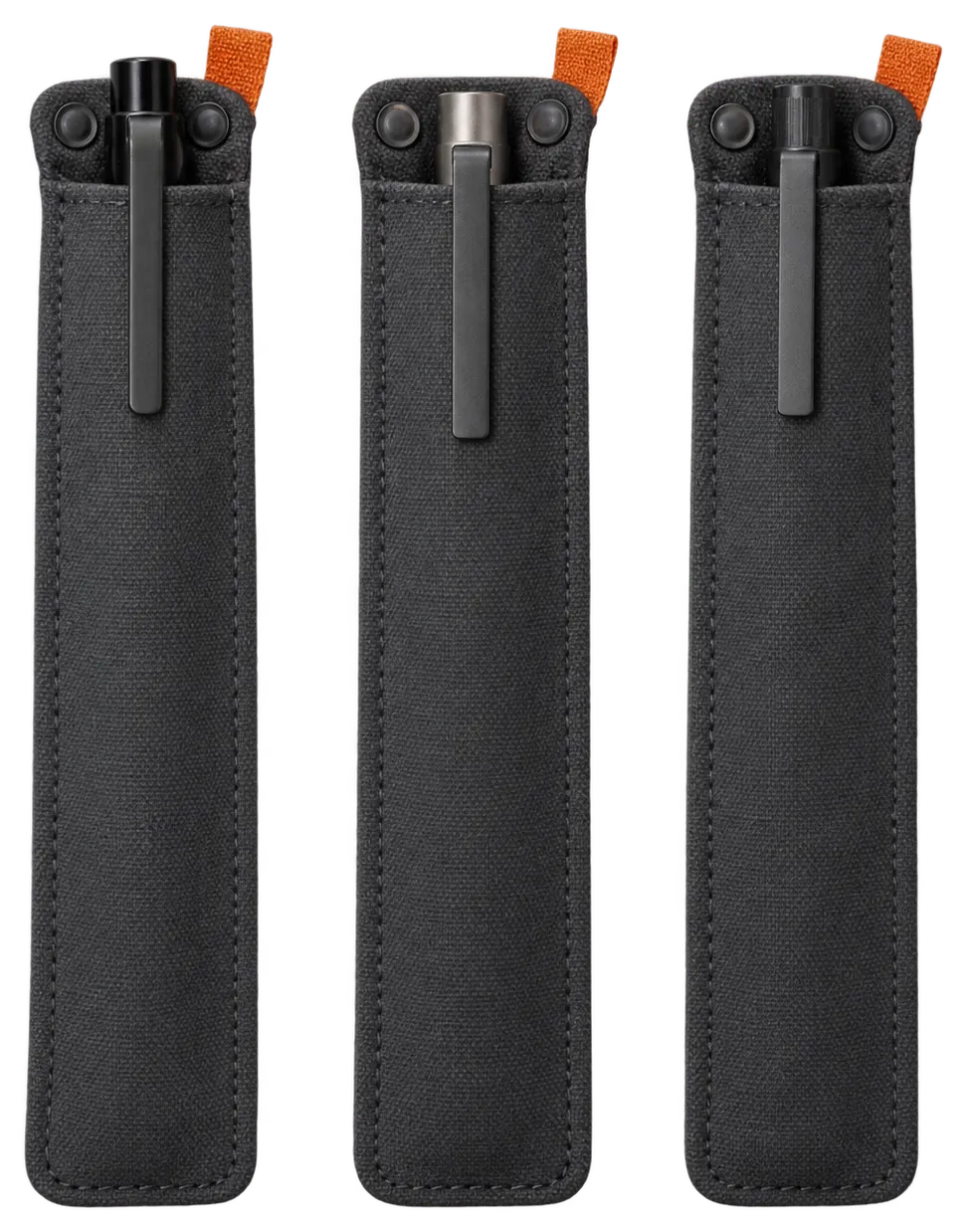 Pen Sleeve Trio, front view