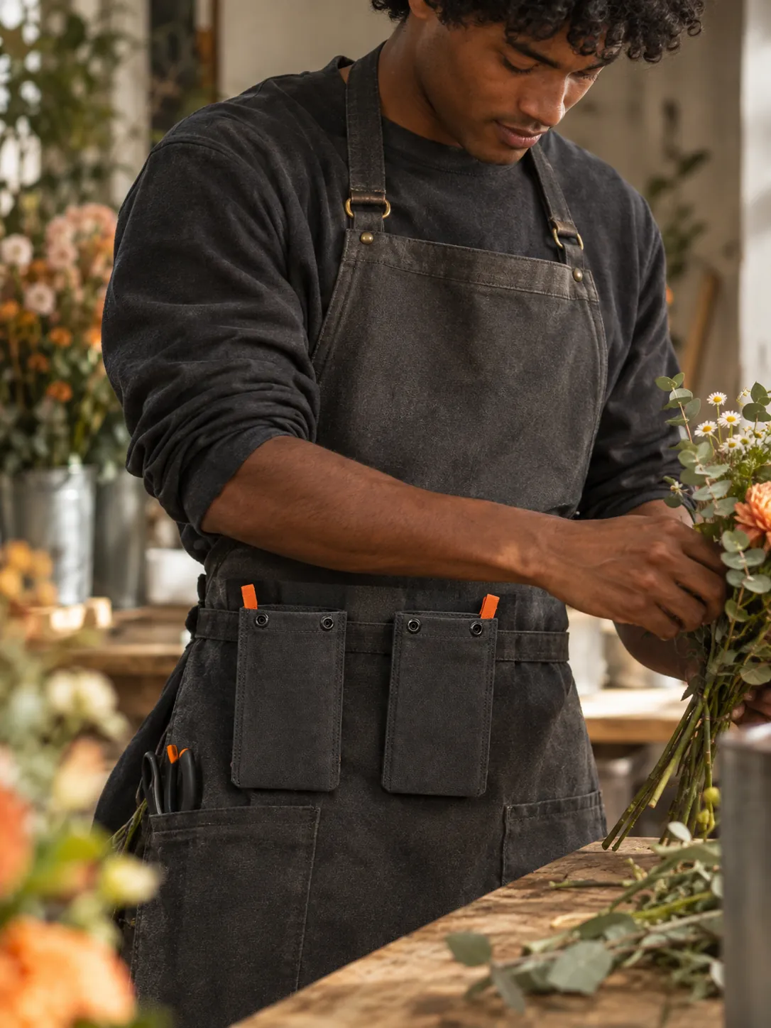 Phone Pocket Pair in use at work