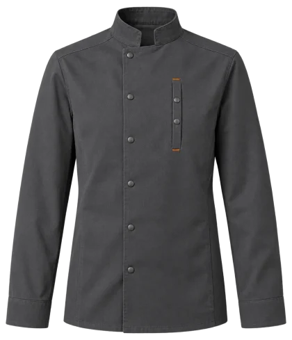 Snap-Front Chef Jacket, front view