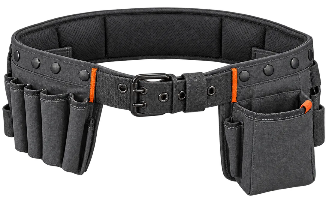 Workshop Tool Belt in Graphite, front view