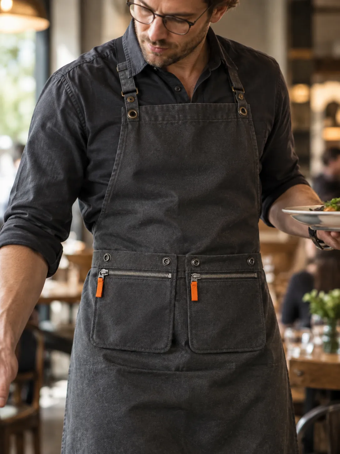 Zip Pocket Pair in use at work